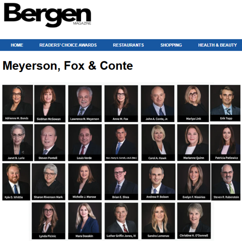 MFC Attorneys Named Bergen Top Lawyers